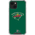 NHL Minnesota Wild Solid Background iPhone 14 Clear Case