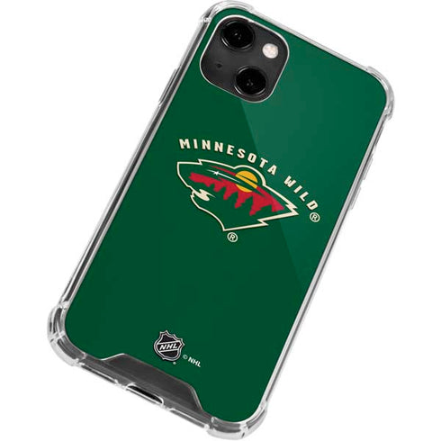NHL Minnesota Wild Solid Background iPhone 14 Clear Case
