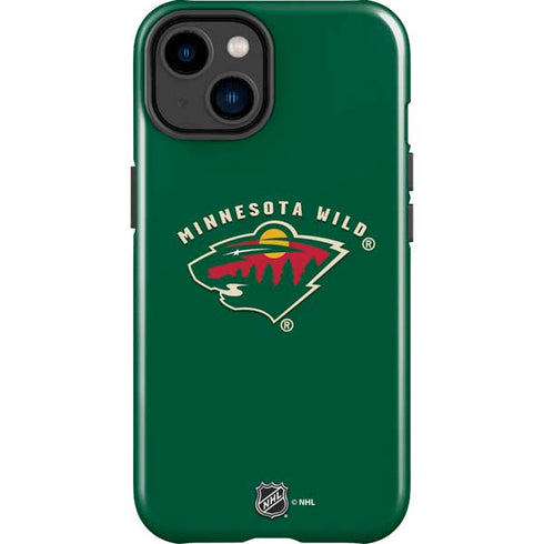 NHL Minnesota Wild Solid Background iPhone 15 Plus Impact Case