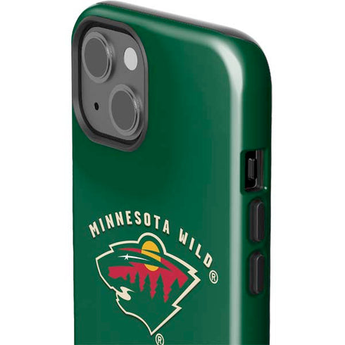 NHL Minnesota Wild Solid Background iPhone 15 Plus Impact Case
