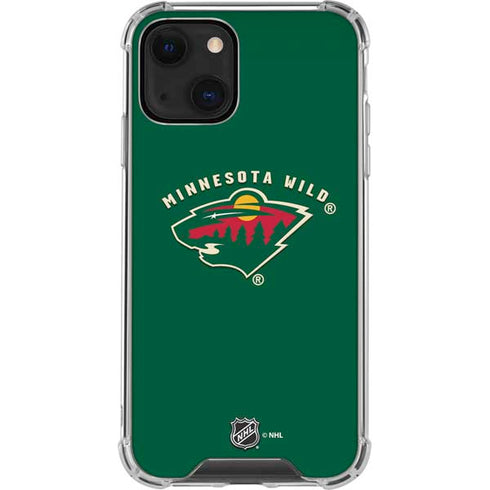 NHL Minnesota Wild Solid Background iPhone 14 Plus Clear Case