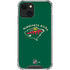 NHL Minnesota Wild Solid Background iPhone 14 Plus Clear Case