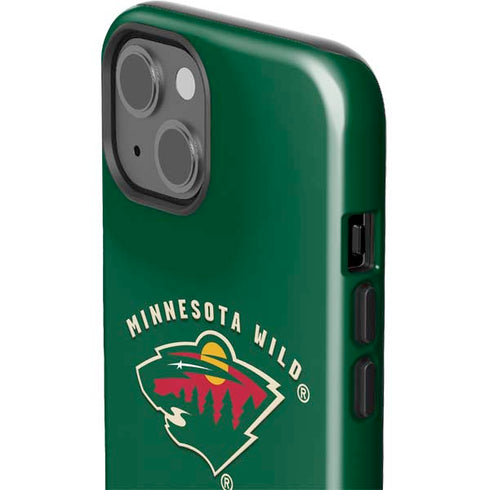 NHL Minnesota Wild Solid Background iPhone 14 Impact Case