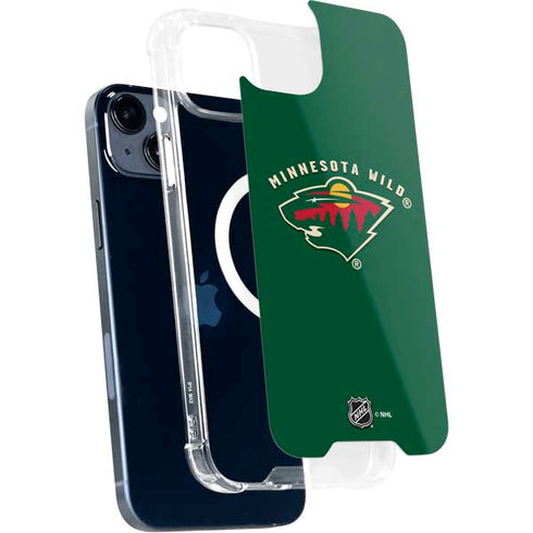 NHL Minnesota Wild Solid Background iPhone 14 Plus MagSafe Case
