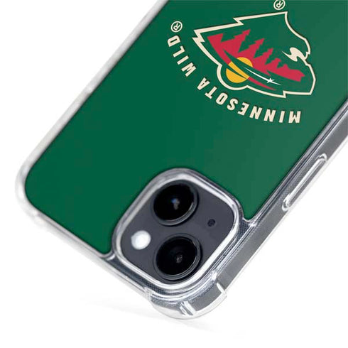 NHL Minnesota Wild Solid Background iPhone 15 Plus MagSafe Case