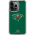 NHL Minnesota Wild Solid Background iPhone 15 Pro Clear Case