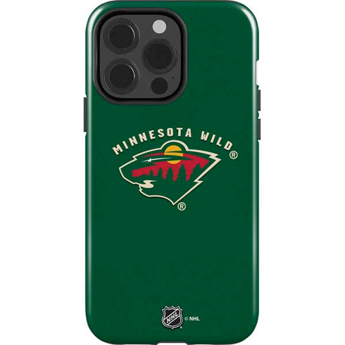 NHL Minnesota Wild Solid Background iPhone 15 Pro Impact Case