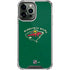 NHL Minnesota Wild Solid Background iPhone 14 Pro Max Clear Case