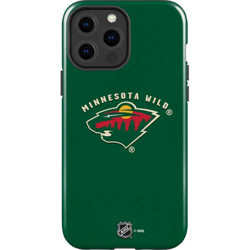 NHL Minnesota Wild Solid Background iPhone 15 Pro Max Impact Case