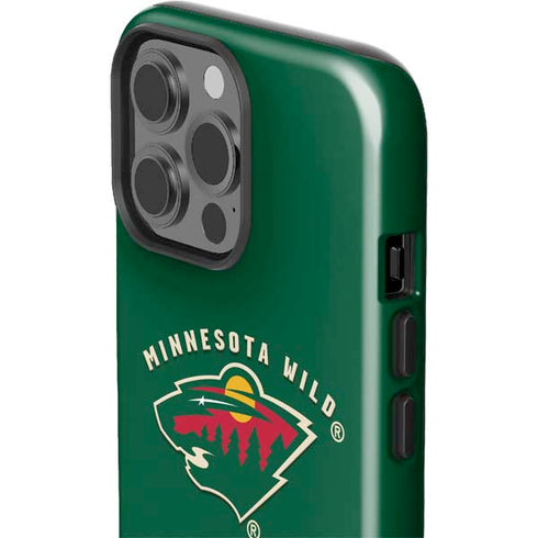 NHL Minnesota Wild Solid Background iPhone 15 Pro Max Impact Case