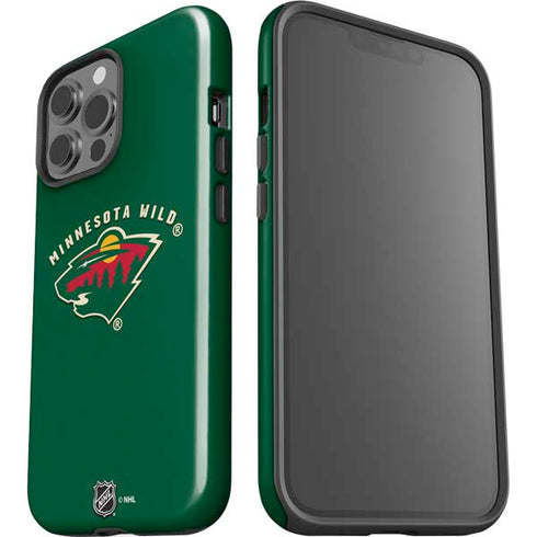 NHL Minnesota Wild Solid Background iPhone 15 Pro Max Impact Case