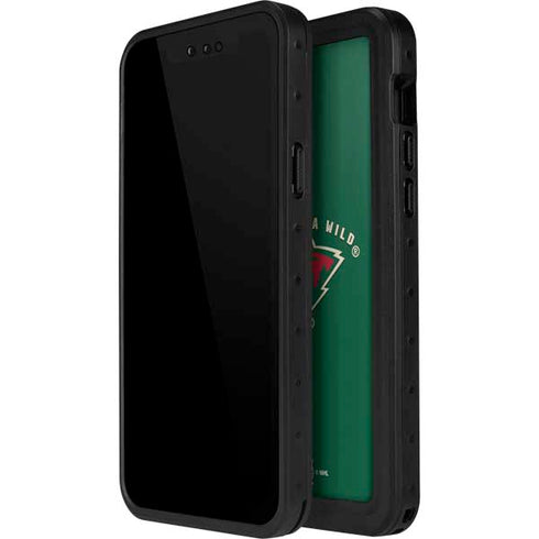 NHL Minnesota Wild Solid Background iPhone 14 Pro Max Waterproof Case