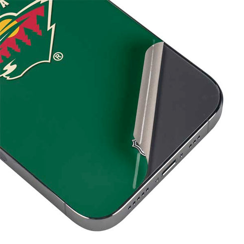 NHL Minnesota Wild Solid Background iPhone 14 Pro Skin