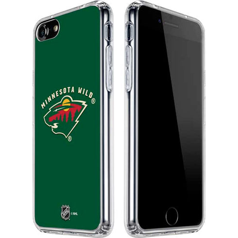 NHL Minnesota Wild Solid Background iPhone SE (2nd & 3rd Gen) Clear Case