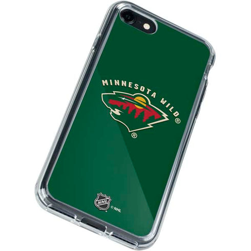 NHL Minnesota Wild Solid Background iPhone SE (2nd & 3rd Gen) Clear Case