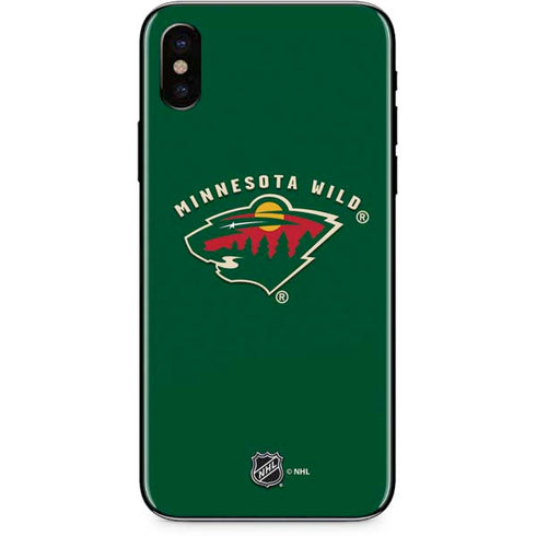 NHL Minnesota Wild Solid Background iPhone XS Max Skin