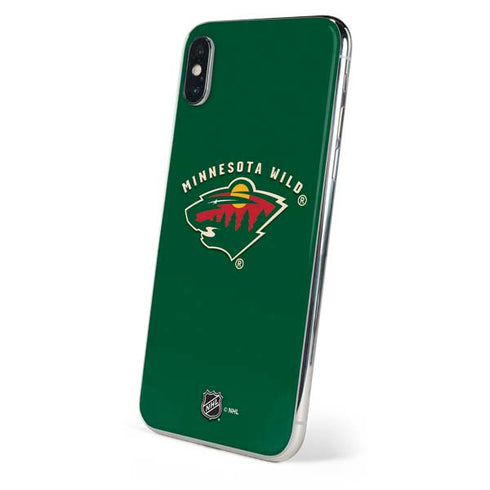 NHL Minnesota Wild Solid Background iPhone XS Max Skin