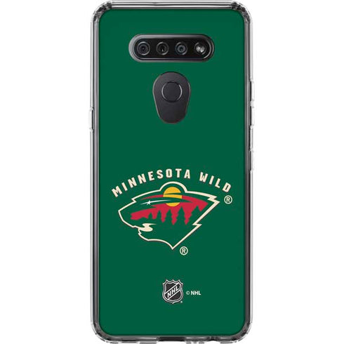 NHL Minnesota Wild Solid Background LG K51/Q51 Clear Case