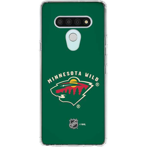 NHL Minnesota Wild Solid Background LG Stylo 6 Clear Case