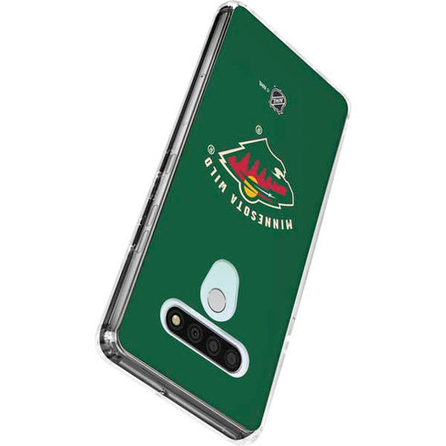 NHL Minnesota Wild Solid Background LG Stylo 6 Clear Case