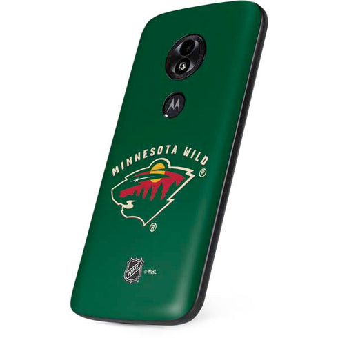 NHL Minnesota Wild Solid Background Moto E5 Play Skin