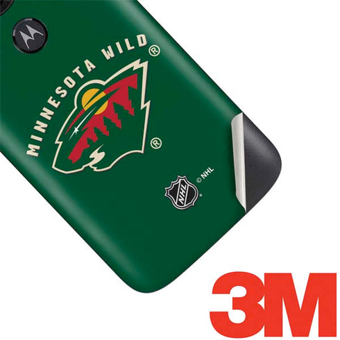NHL Minnesota Wild Solid Background Moto E5 Play Skin