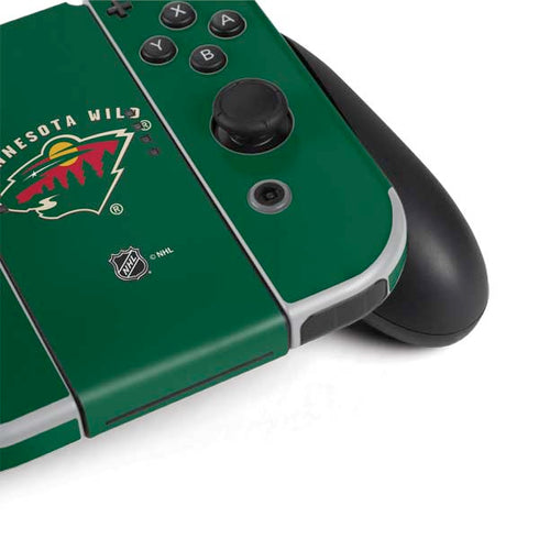 NHL Minnesota Wild Solid Background Nintendo Switch OLED (2021) Skin