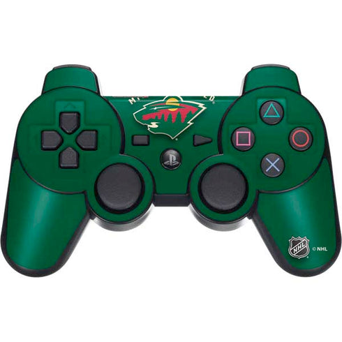 NHL Minnesota Wild Solid Background PS3 Dual Shock wireless controller Skin