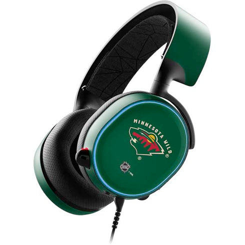 NHL Minnesota Wild Solid Background SteelSeries Arctis 3 Skin