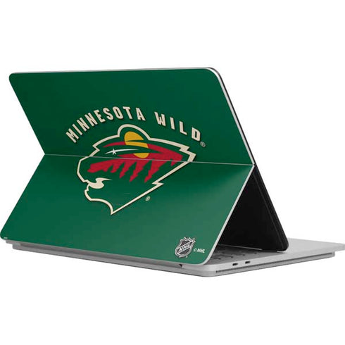 NHL Minnesota Wild Solid Background Surface Laptop Studio Skin