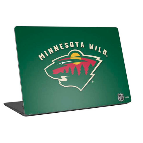 NHL Minnesota Wild Solid Background Universal Laptop 11in (8.8 x 6.2in) Skin