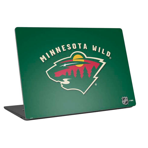 NHL Minnesota Wild Solid Background Universal Laptop 16.6in (13.4 x 9.7in) Skin