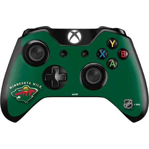 NHL Minnesota Wild Solid Background Xbox One Controller Skin