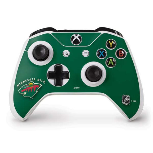 NHL Minnesota Wild Solid Background Xbox One S Controller Skin