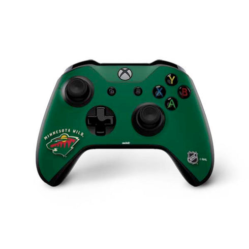 NHL Minnesota Wild Solid Background Xbox One X Controller Skin