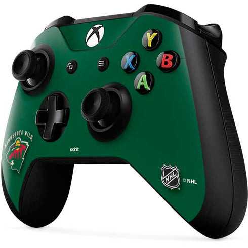 NHL Minnesota Wild Solid Background Xbox One X Controller Skin