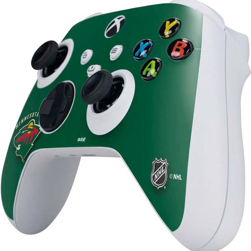 NHL Minnesota Wild Solid Background Xbox Series S Controller Skin
