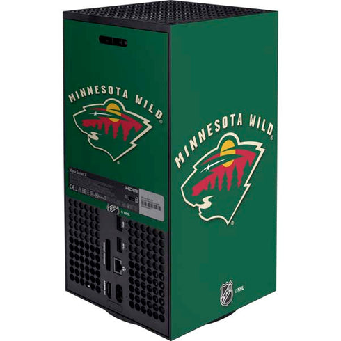 NHL Minnesota Wild Solid Background Xbox Series X Bundle Skin