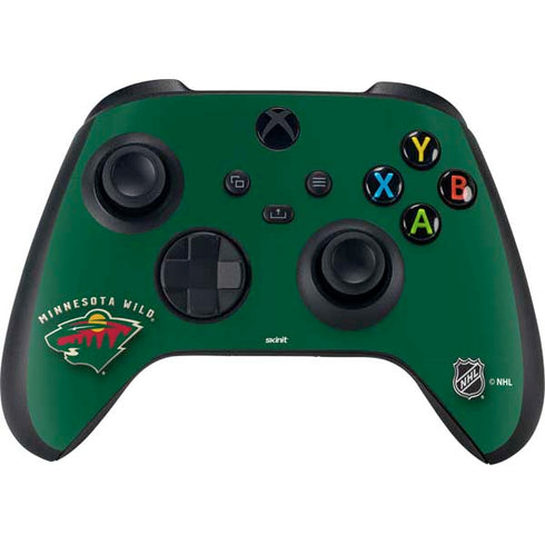 NHL Minnesota Wild Solid Background Xbox Series X Bundle Skin