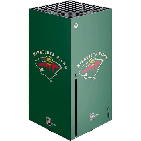NHL Minnesota Wild Solid Background Xbox Series X Console Skin