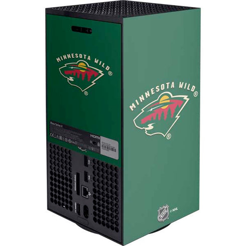 NHL Minnesota Wild Solid Background Xbox Series X Console Skin