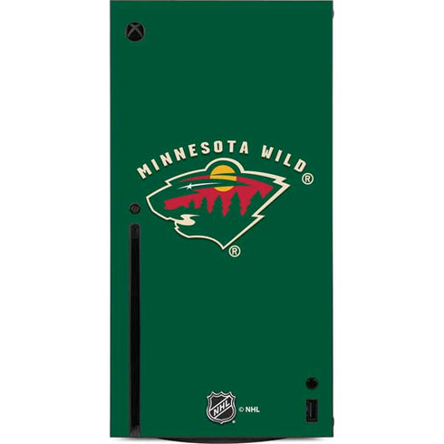 NHL Minnesota Wild Solid Background Xbox Series X Console Skin