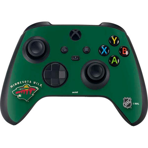 NHL Minnesota Wild Solid Background Xbox Series X Controller Skin