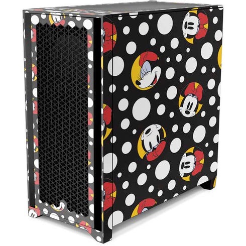 Disney Minnie Mouse Bubbles Face Pattern Corsair 4000D Tempered Glass Mid-Tower ATX Case Skin