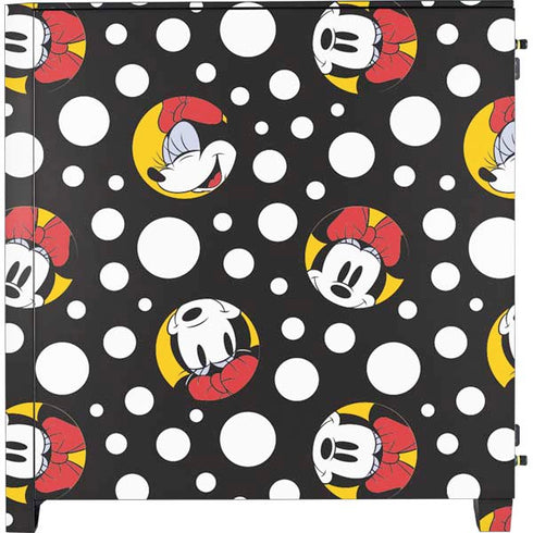 Disney Minnie Mouse Bubbles Face Pattern Corsair 4000D Tempered Glass Mid-Tower ATX Case Skin