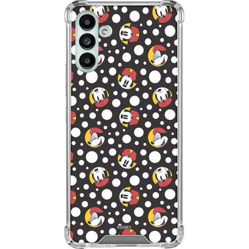 Disney Minnie Mouse Bubbles Face Pattern Galaxy A13 5G Clear Case
