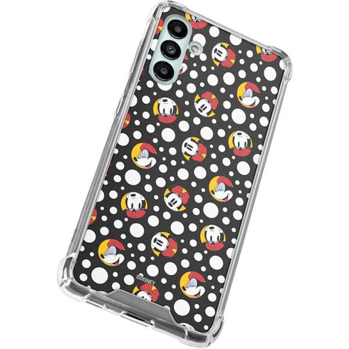 Disney Minnie Mouse Bubbles Face Pattern Galaxy A13 5G Clear Case