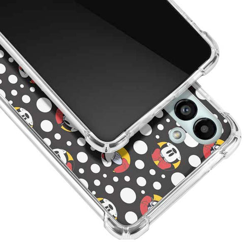 Disney Minnie Mouse Bubbles Face Pattern Galaxy A13 5G Clear Case