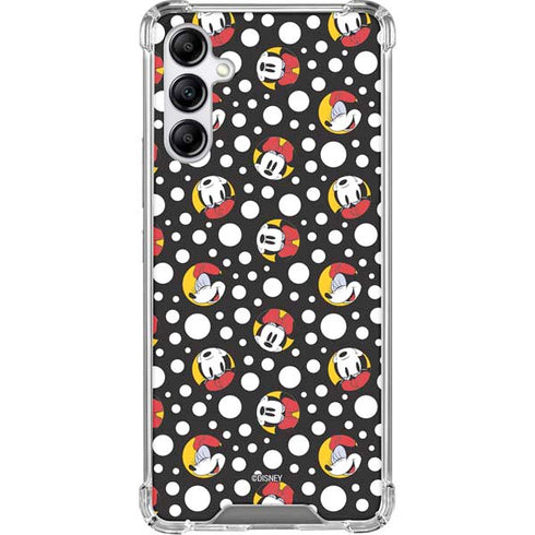 Disney Minnie Mouse Bubbles Face Pattern Galaxy A15 5G Clear Case