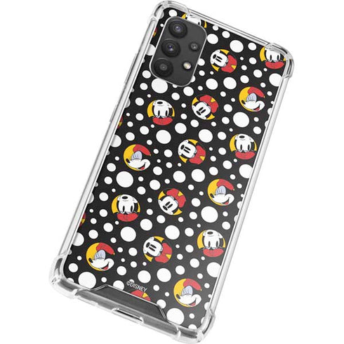 Disney Minnie Mouse Bubbles Face Pattern Galaxy A32 5G Clear Case